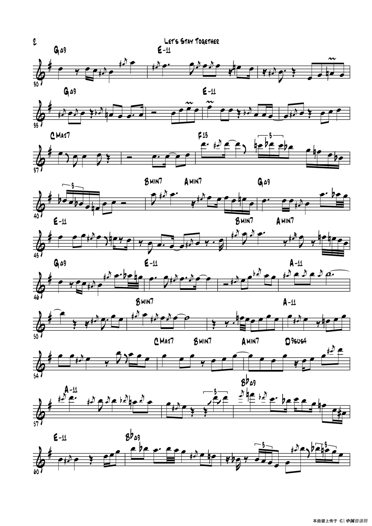 Lets Stay Together（次中音萨克斯）