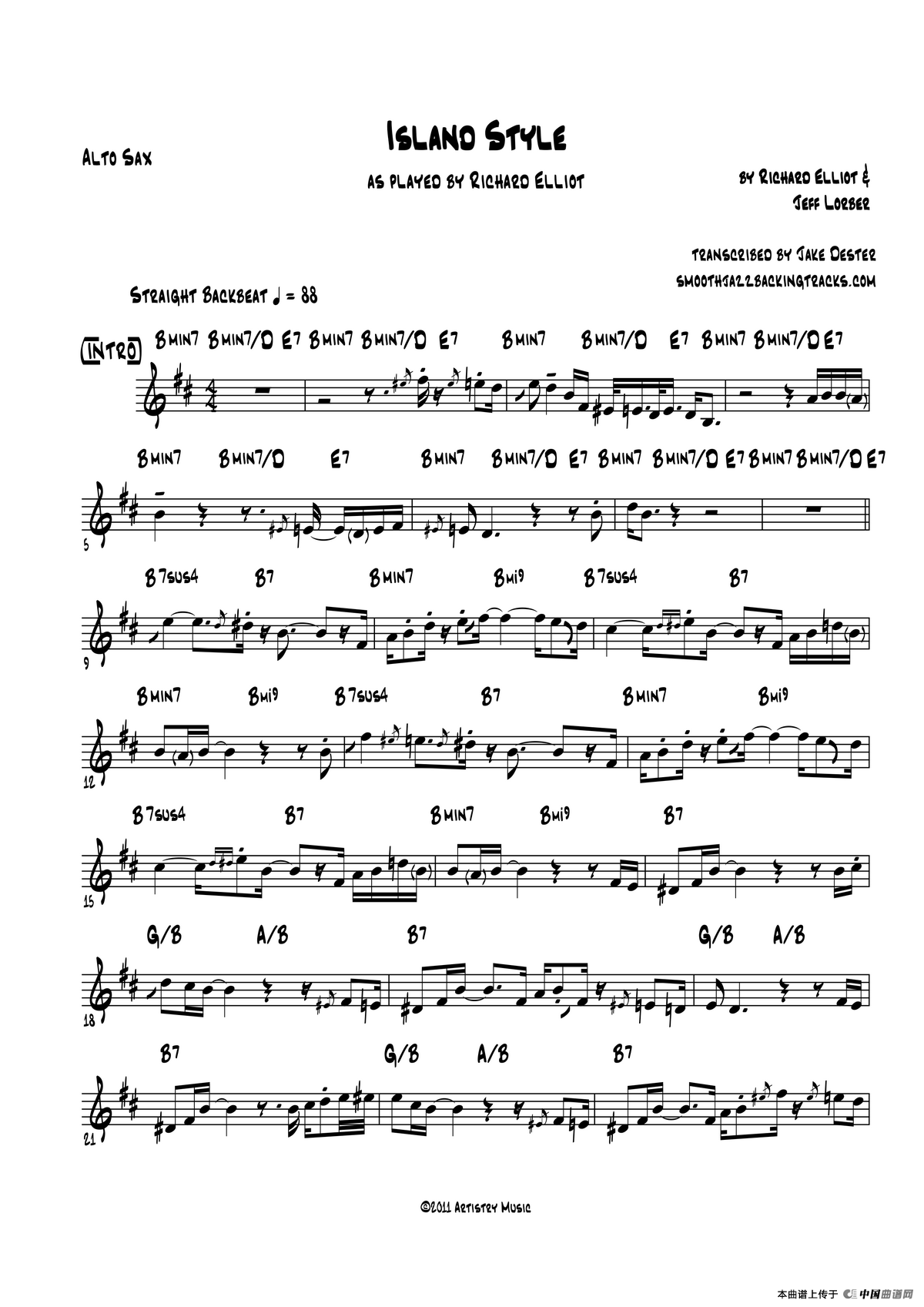 Island Style（中音萨克斯）