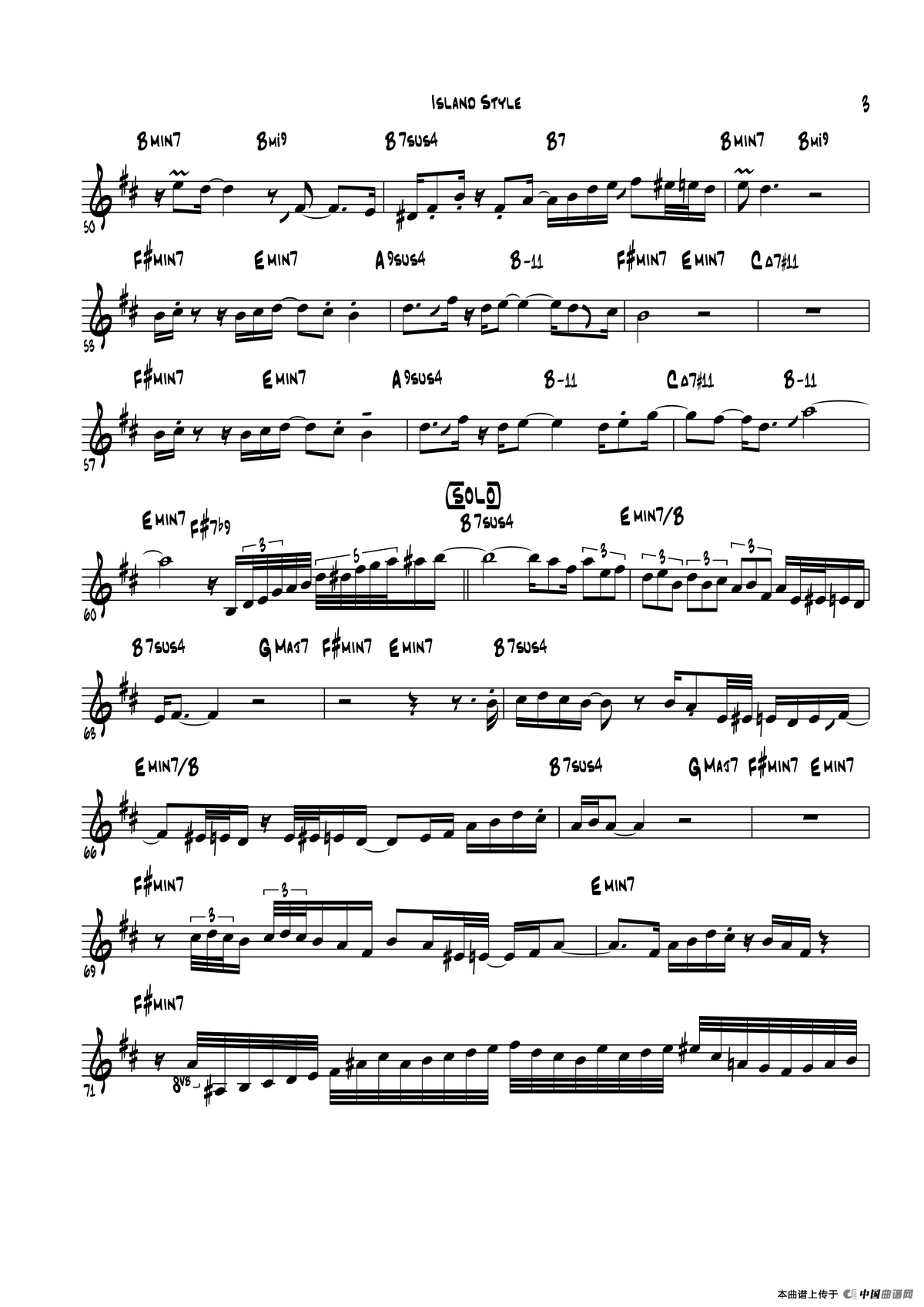 Island Style（中音萨克斯）