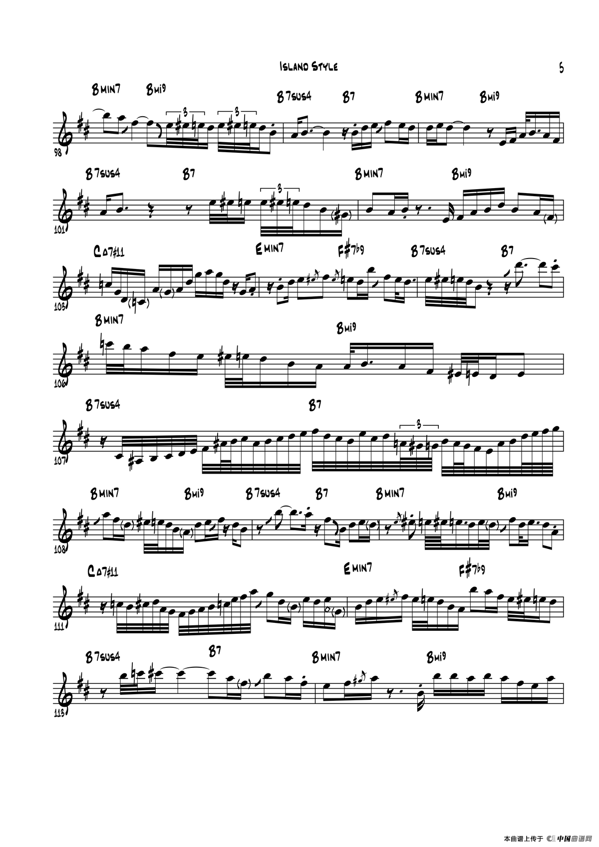 Island Style（中音萨克斯）