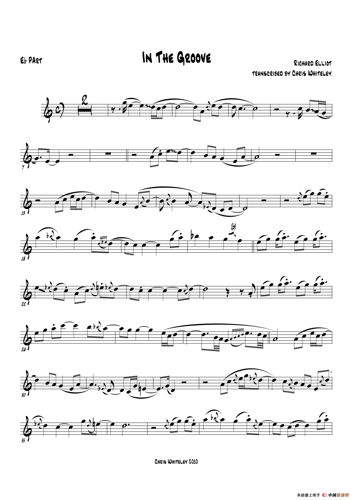 In The Groove（中音萨克斯）