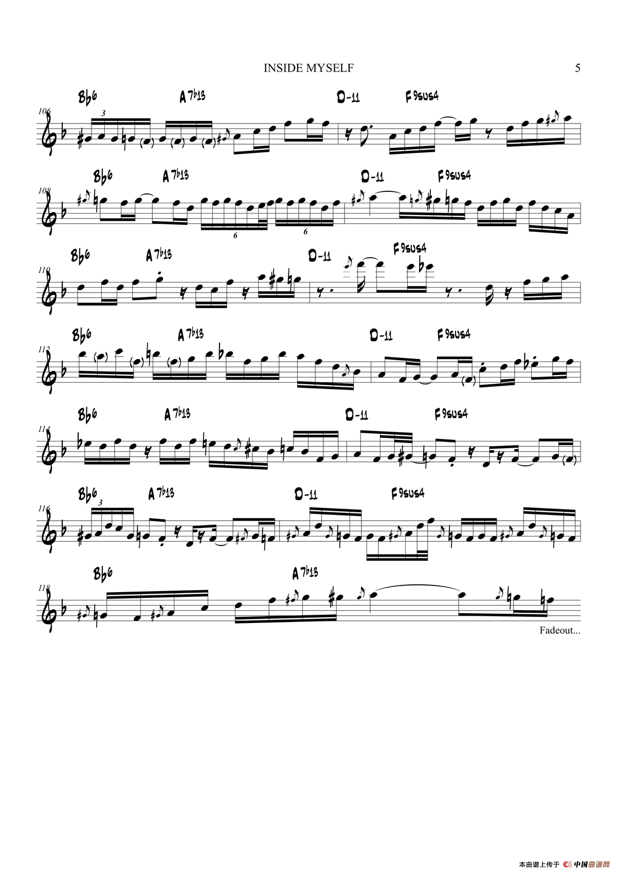 Inside Myself（高音萨克斯）