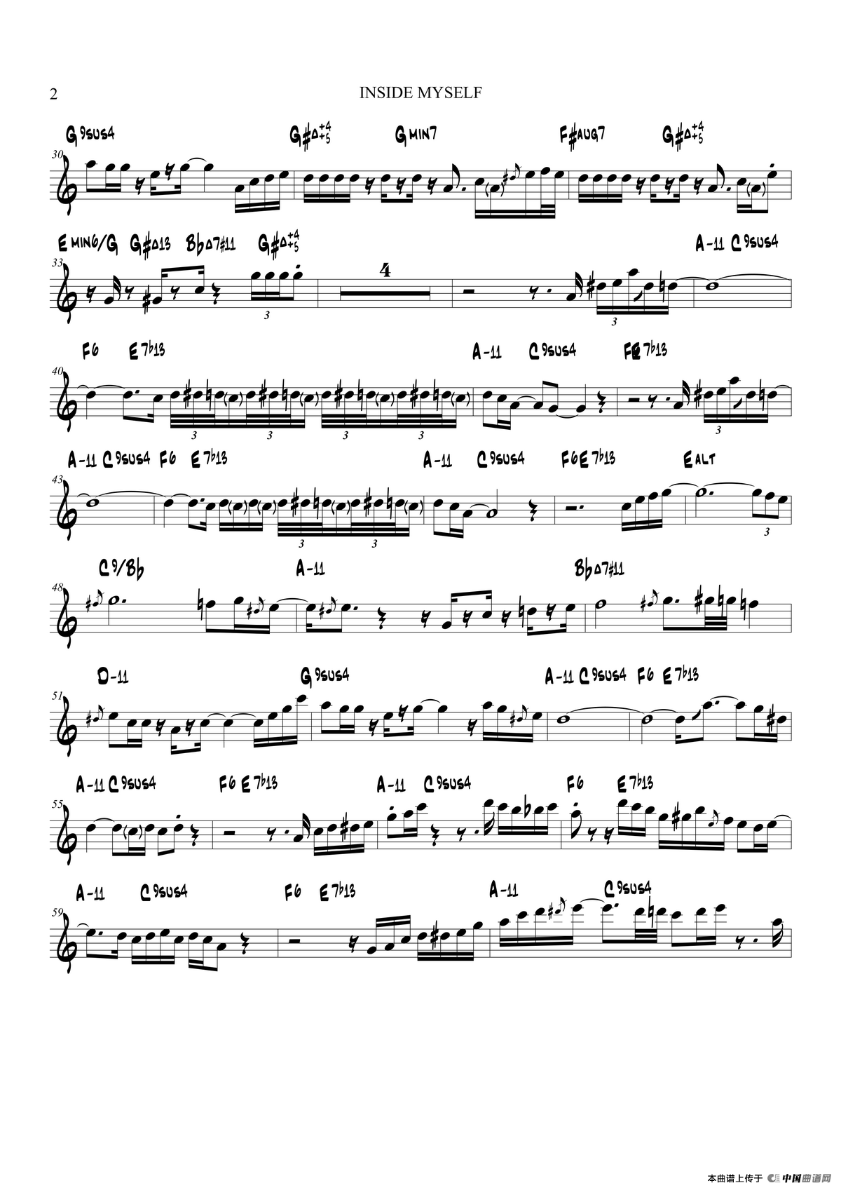 Inside Myself（中音萨克斯）