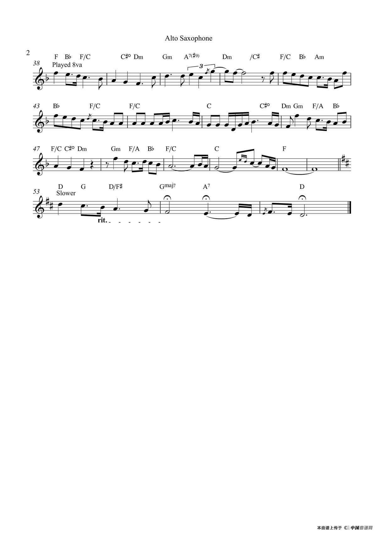 Joy To The World（中音萨克斯）