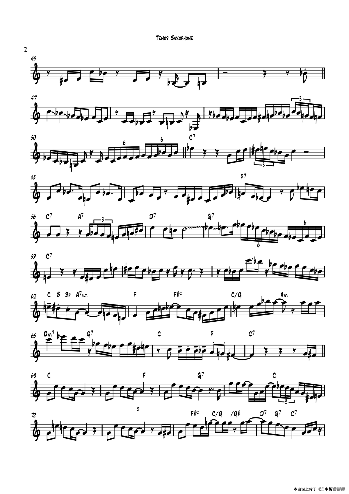 Jingle Bells（次中音萨克斯）