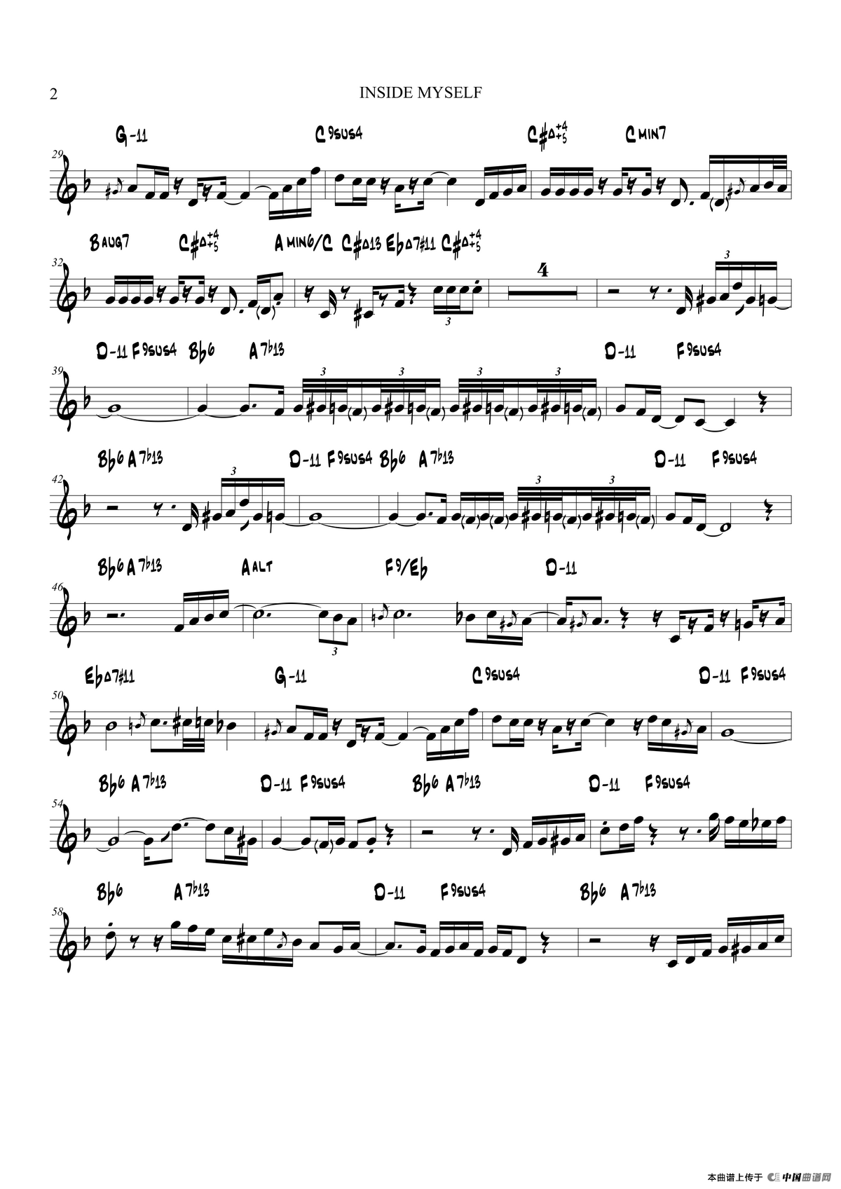 In side My self（高音萨克斯）