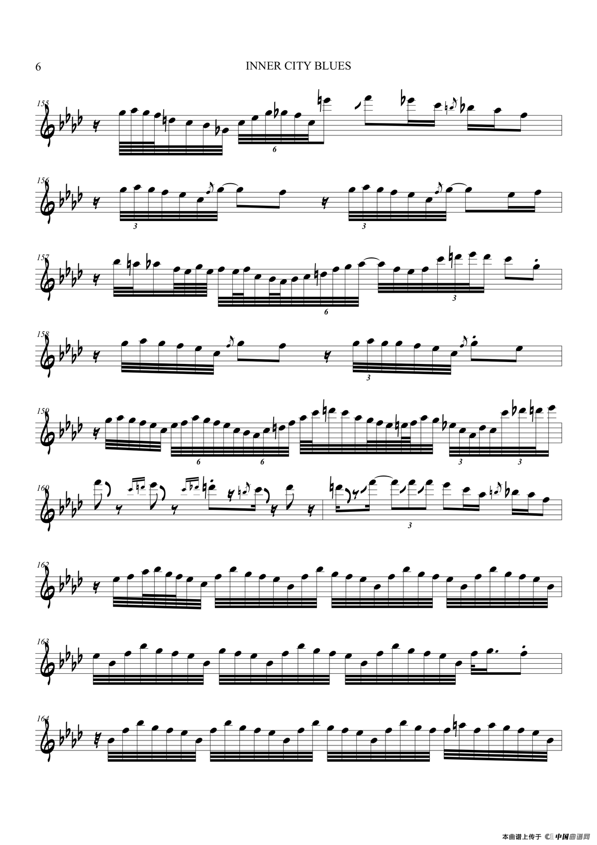 Inner City Blues（次中音萨克斯）