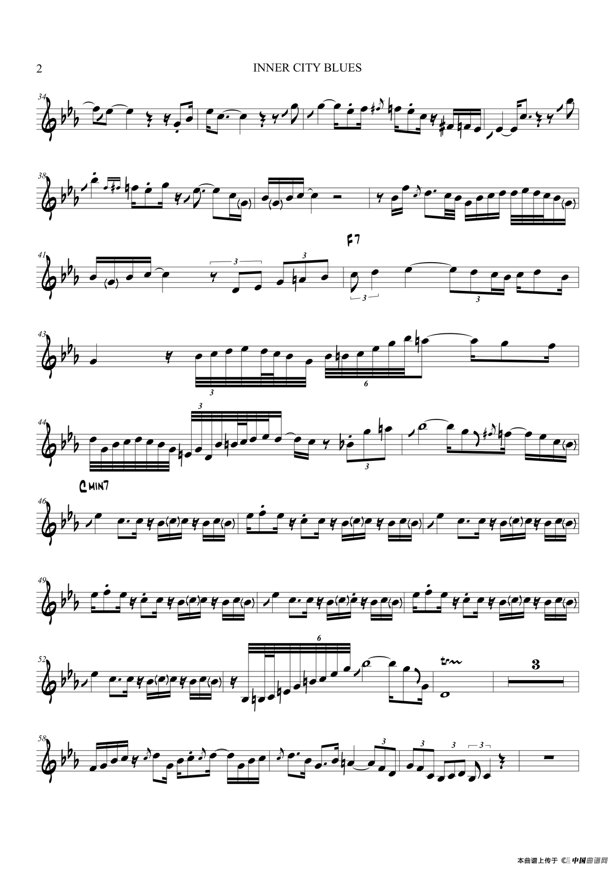 Inner City Blues（中音萨克斯）