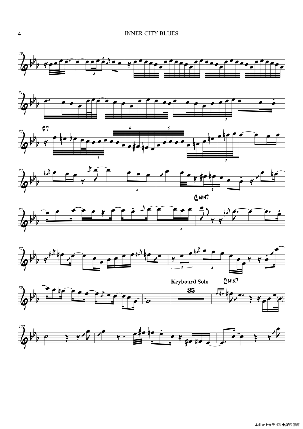 Inner City Blues（中音萨克斯）