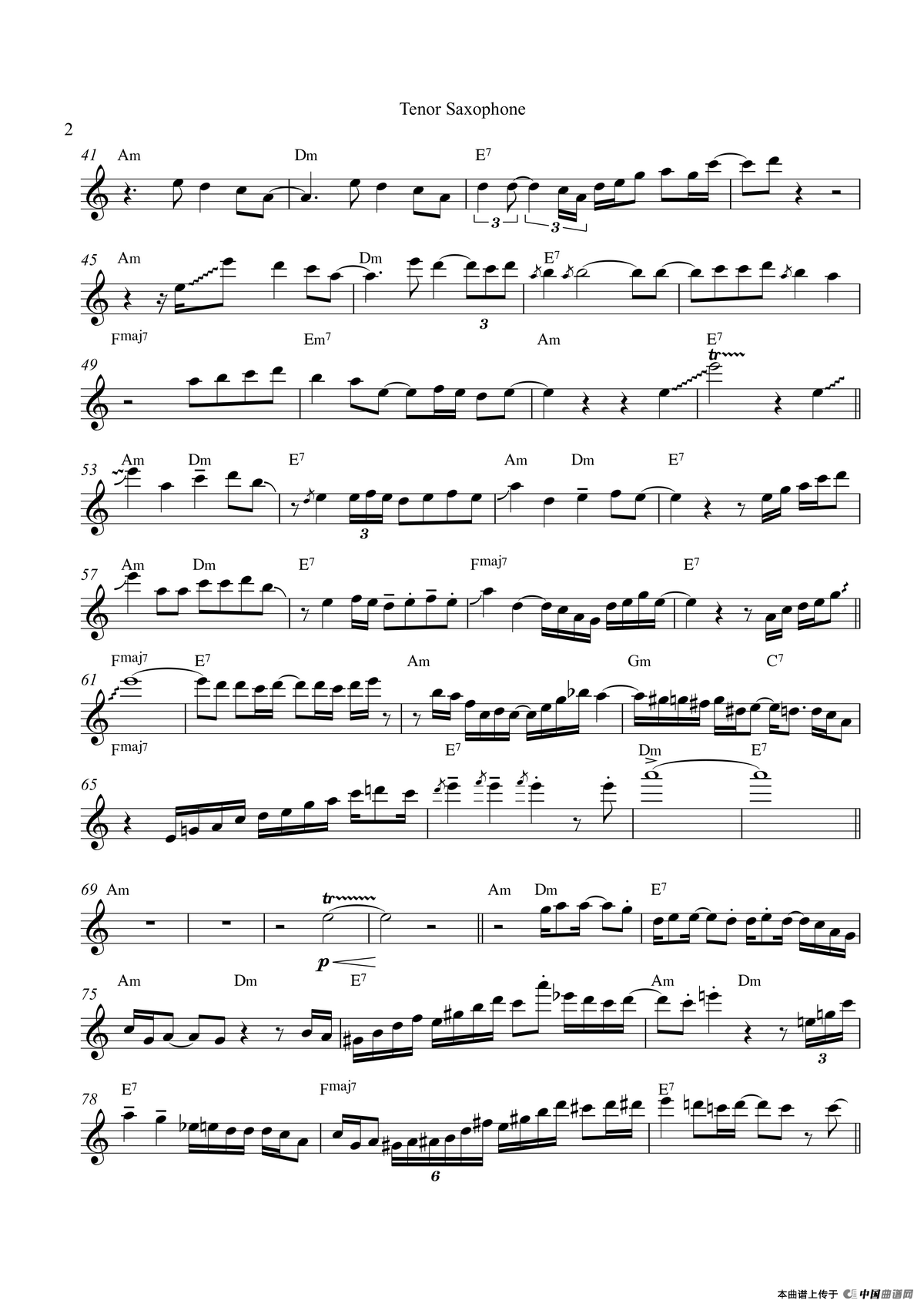 Hot Sauce（次中音萨克斯）