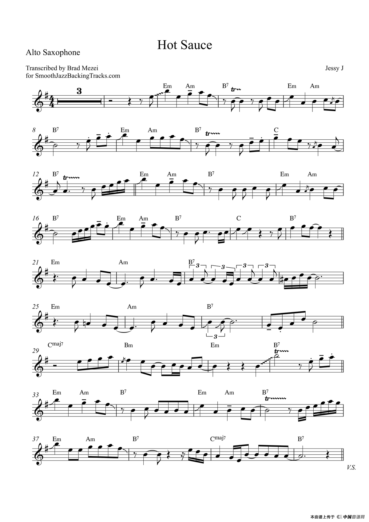 Hot Sauce（中音萨克斯）
