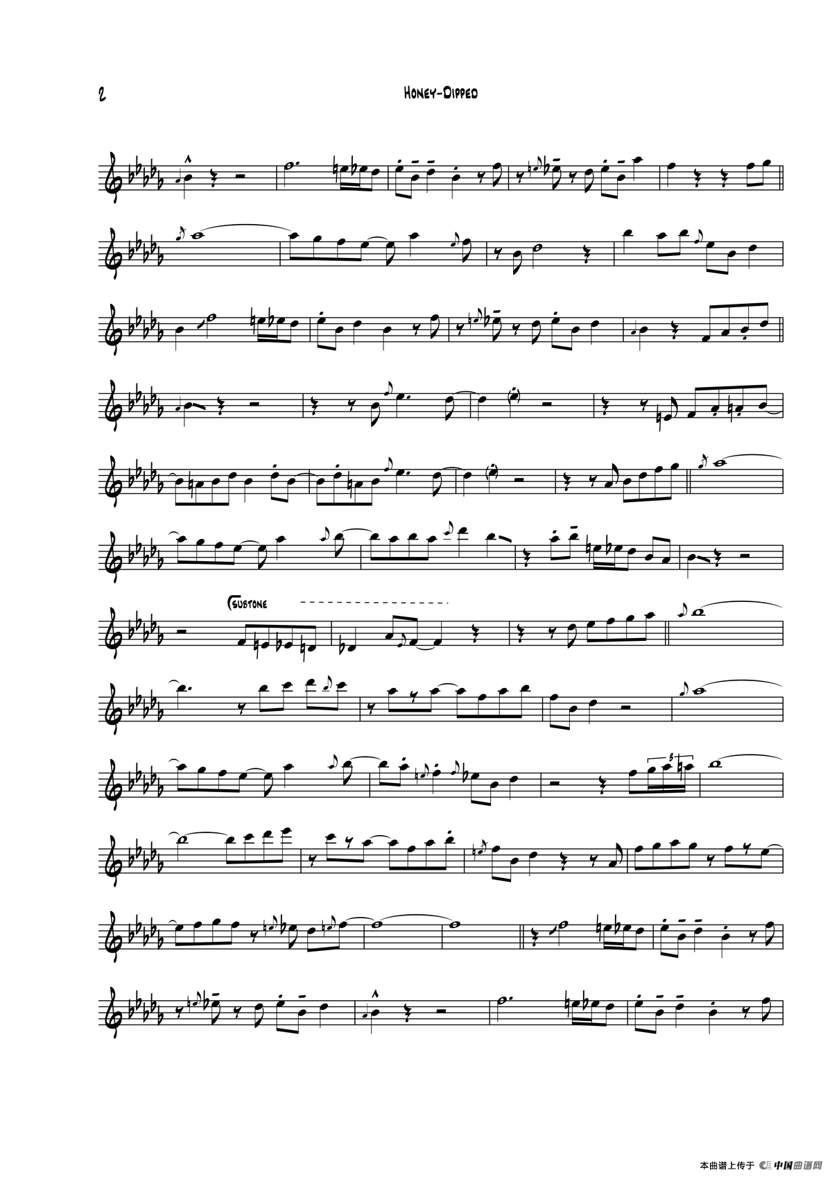 Honey Dipped（中音萨克斯）