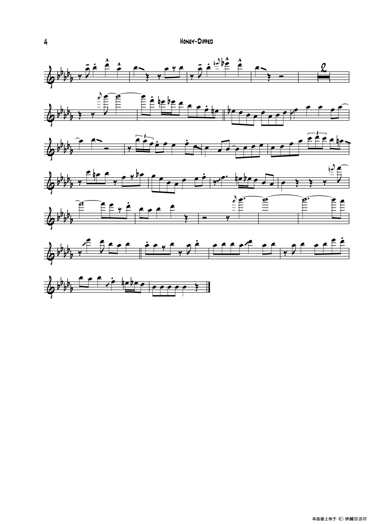 Honey Dipped（中音萨克斯）