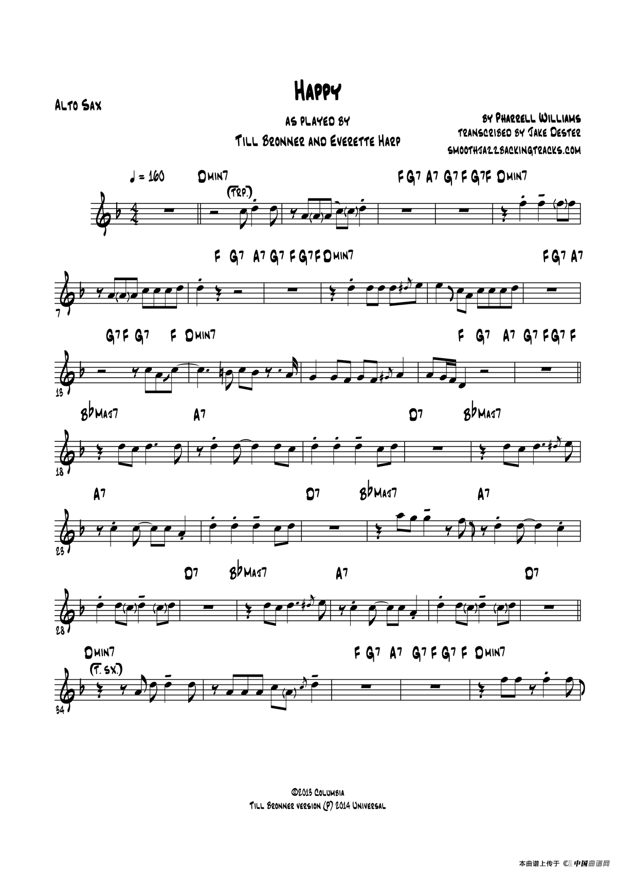 Happy（中音萨克斯）