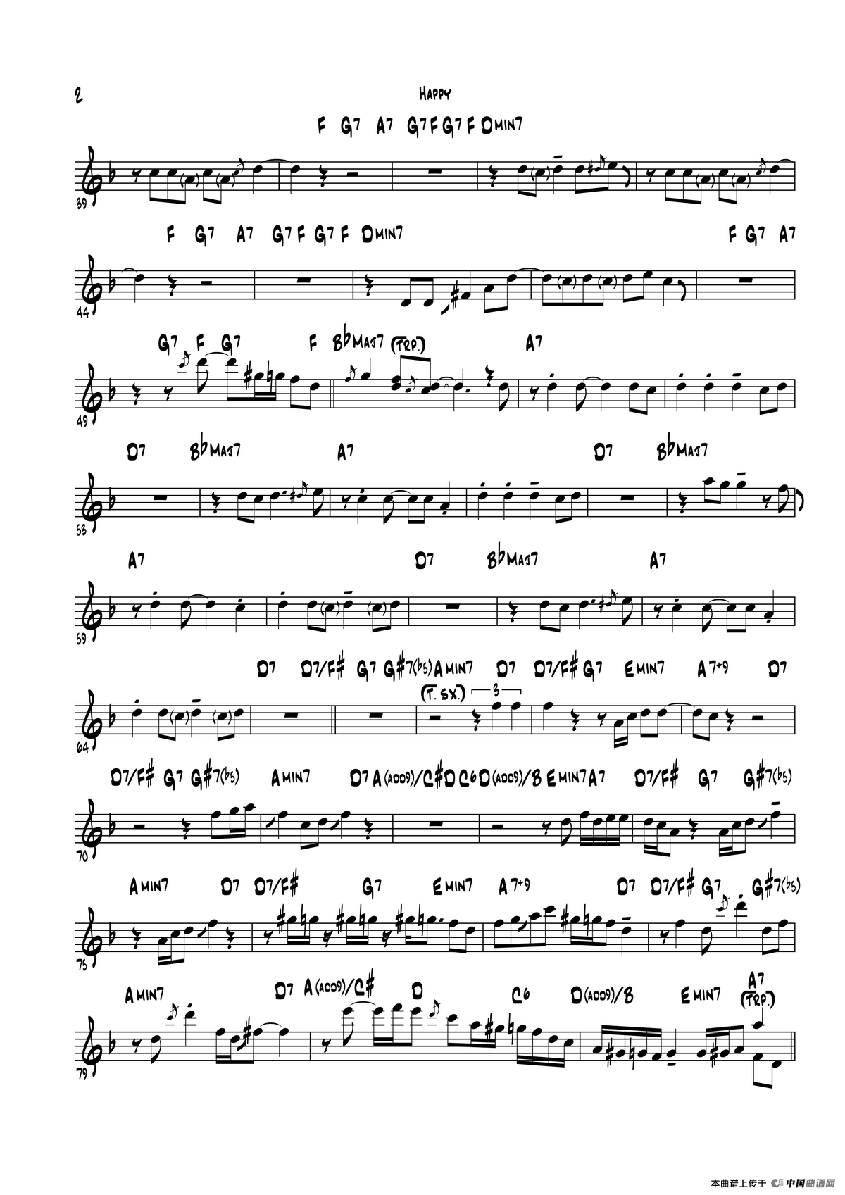 Happy（中音萨克斯）