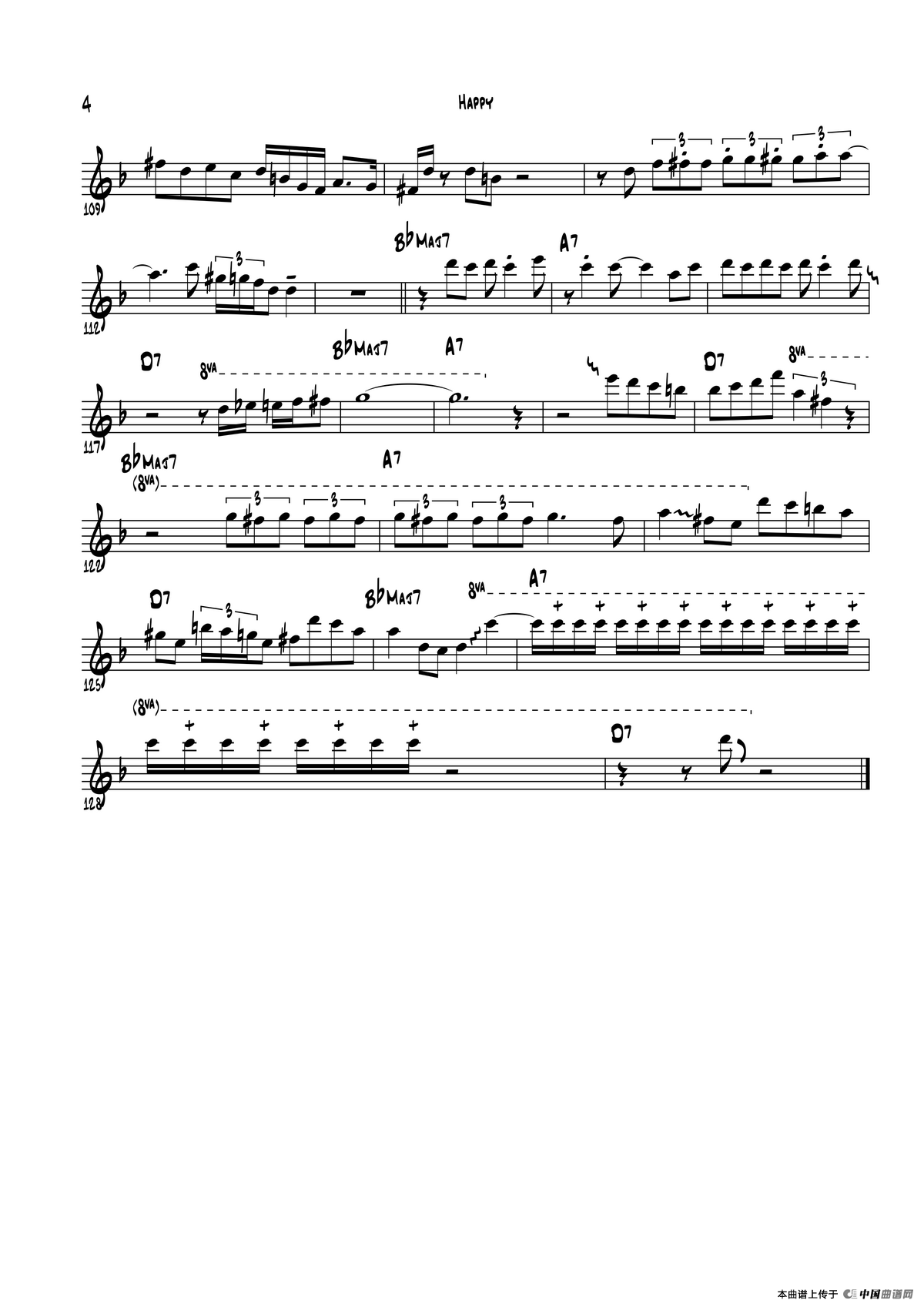 Happy（中音萨克斯）