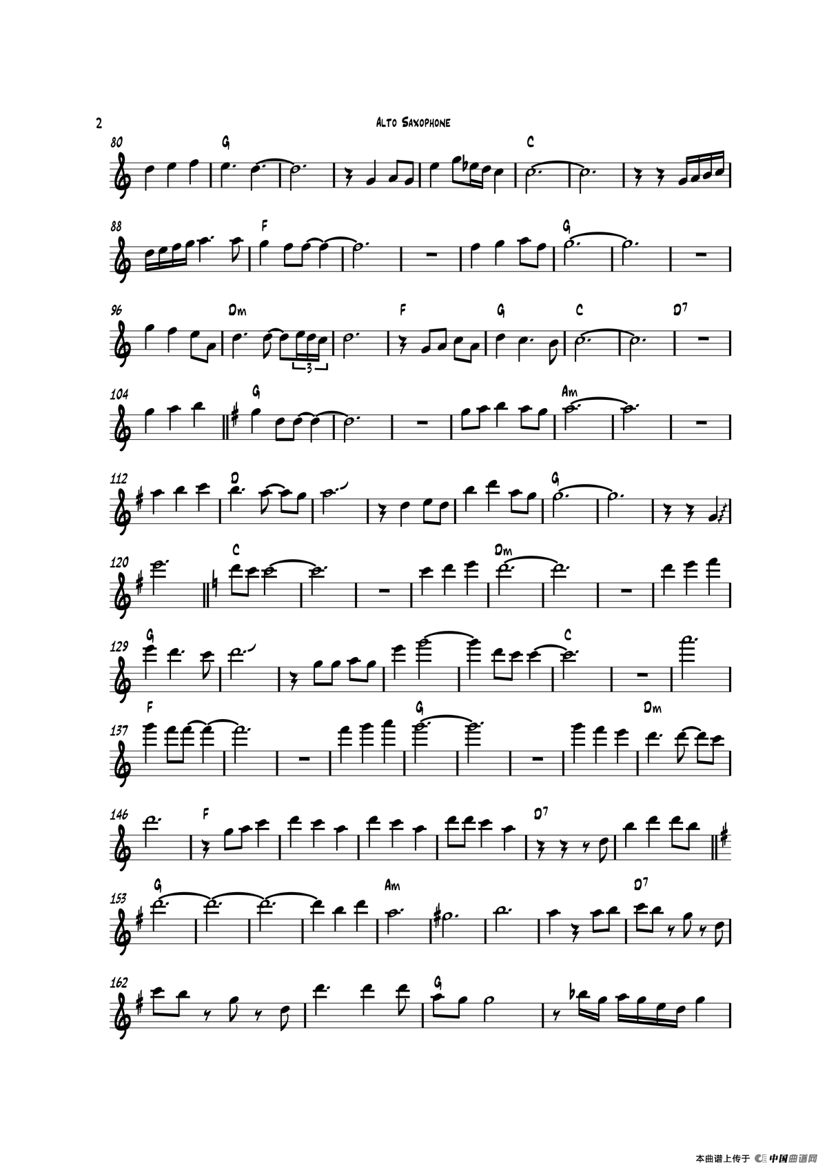 Happy Christmas（中音萨克斯）