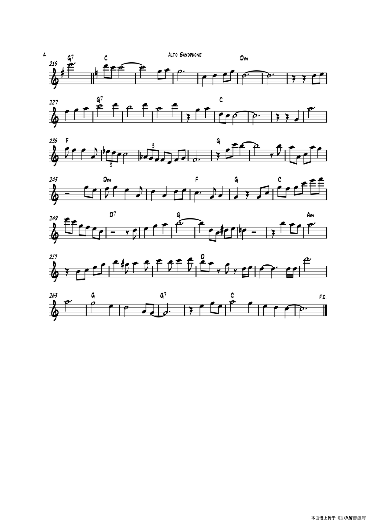 Happy Christmas（中音萨克斯）