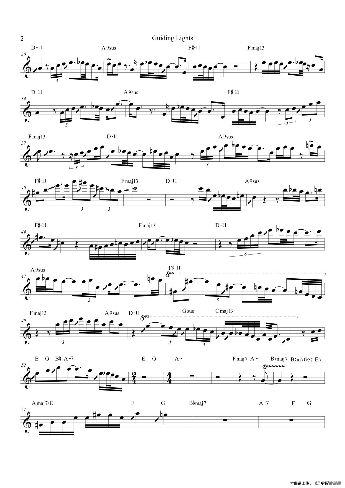 Guiding Lights（中音萨克斯）
