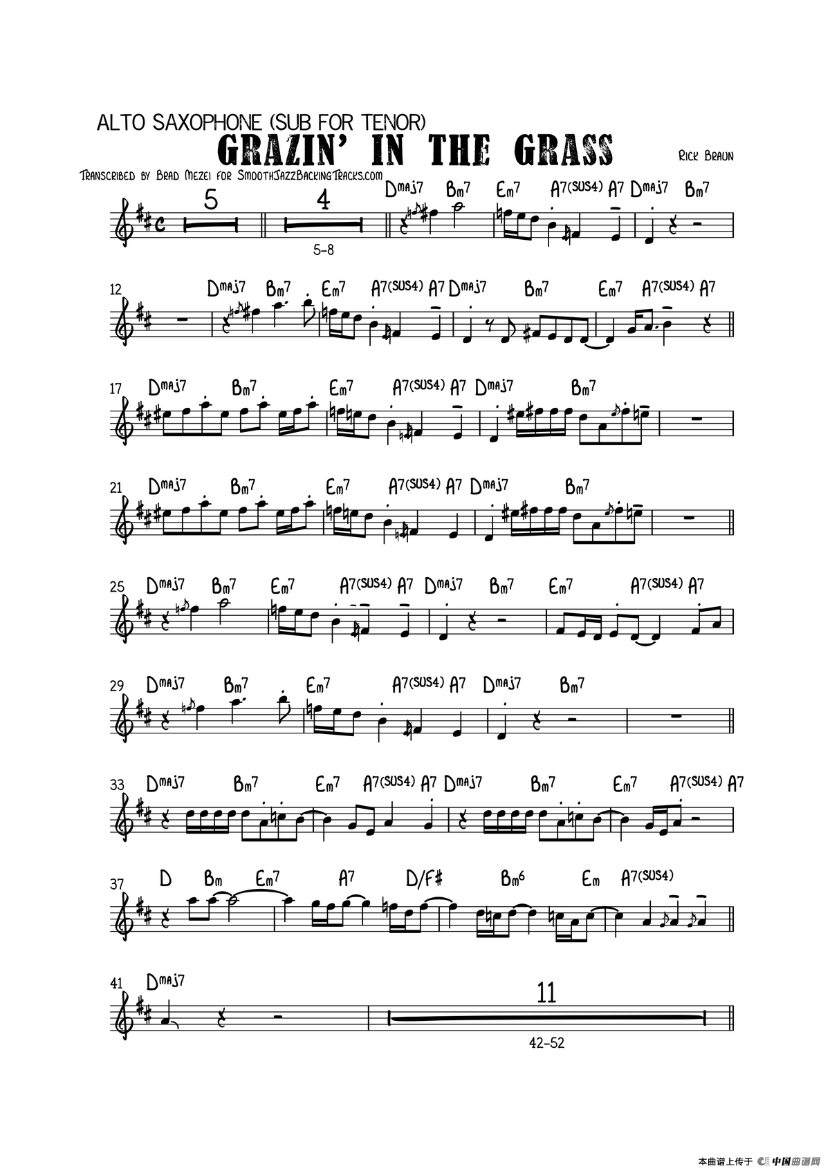 GrazinInhe Grass（中音萨克斯）