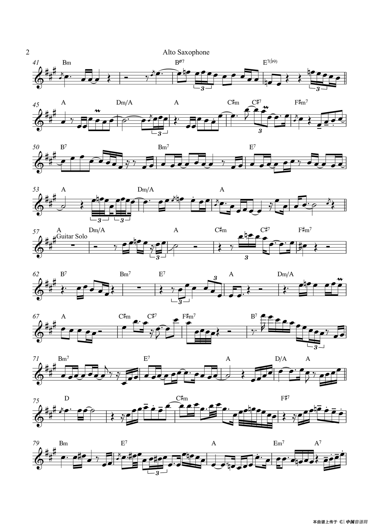 Gospel Truth（中音萨克斯）