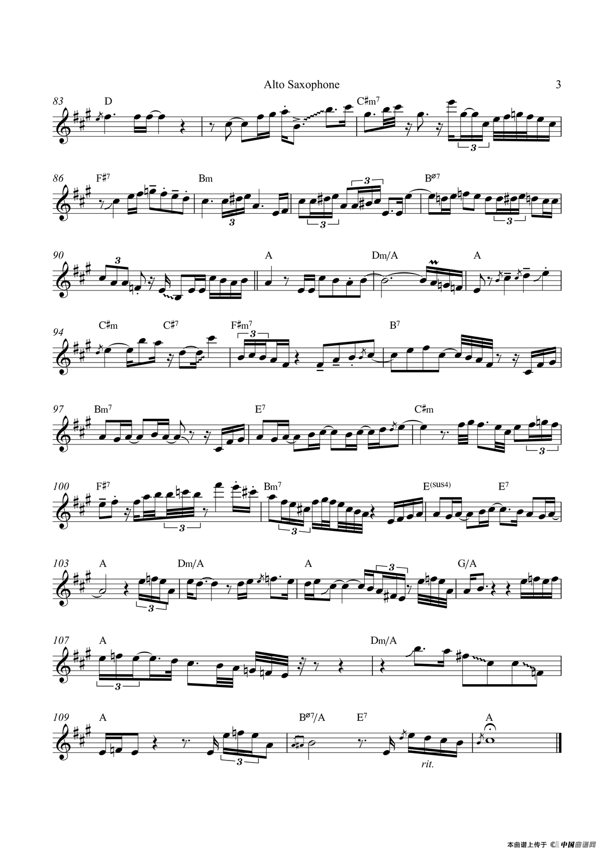 Gospel Truth（中音萨克斯）