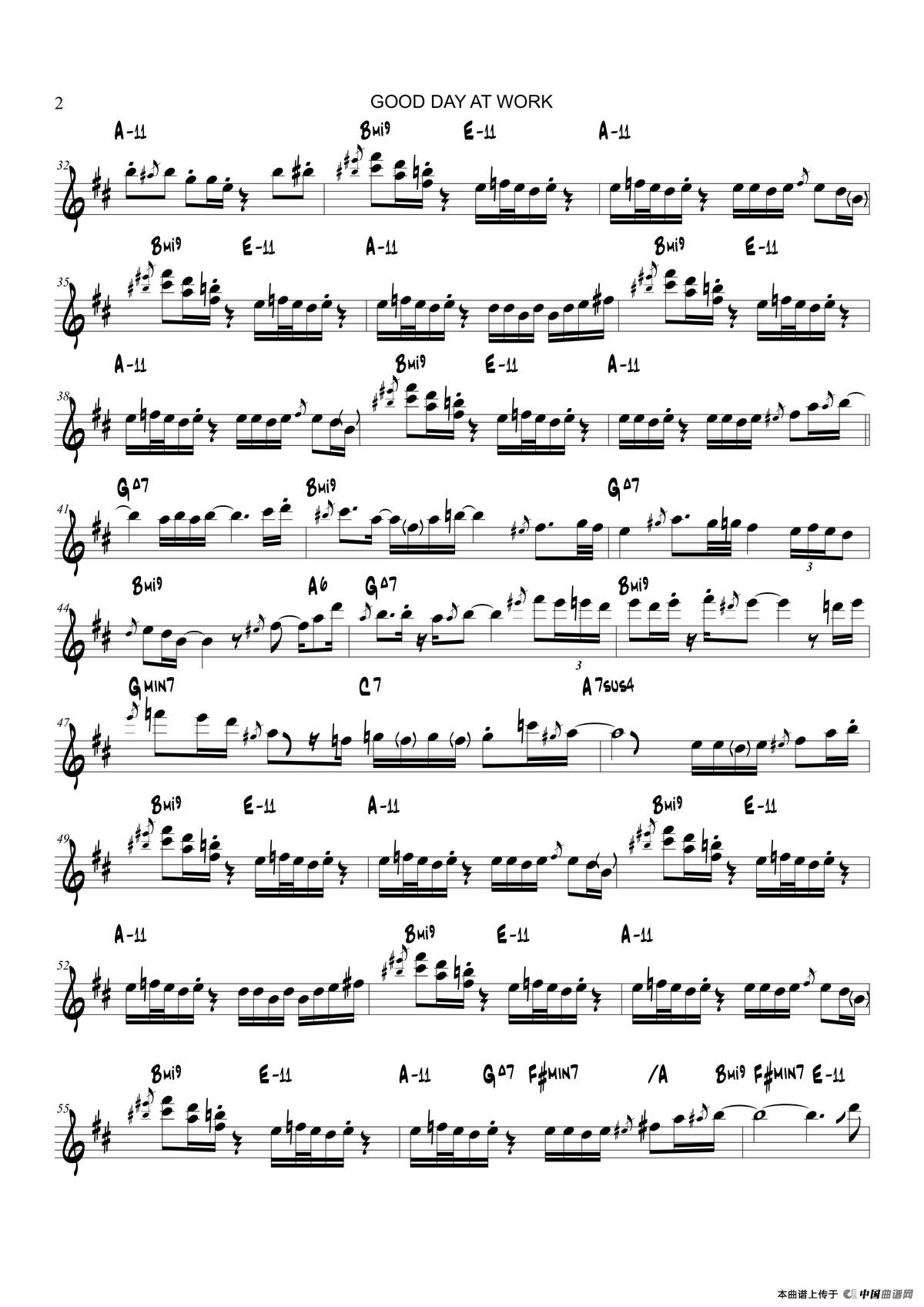 Good Day At Work（次中音萨克斯）