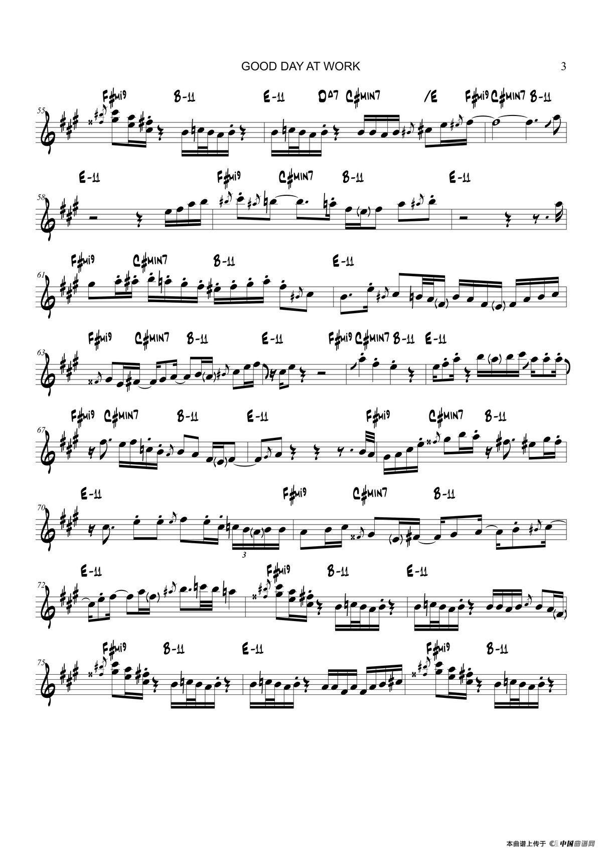 Good Day At Work（中音萨克斯）