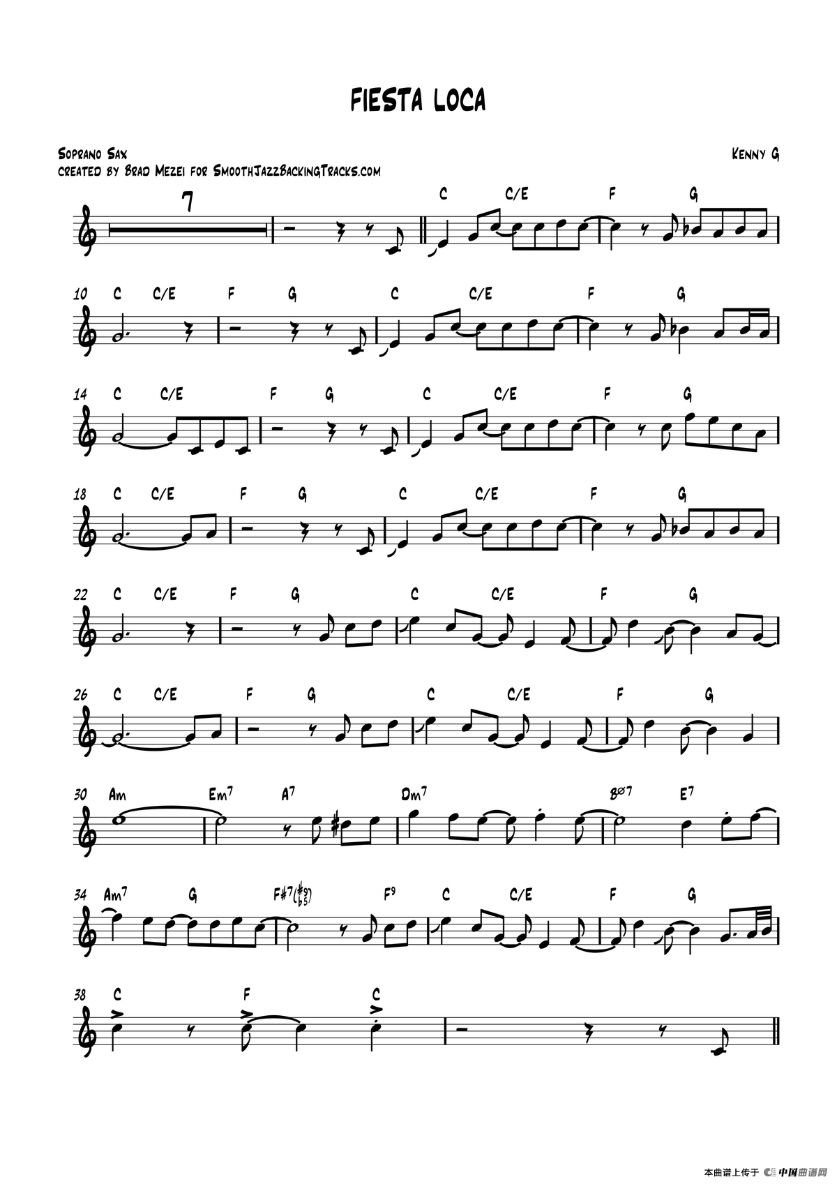 Fiesta Loca（高音萨克斯）