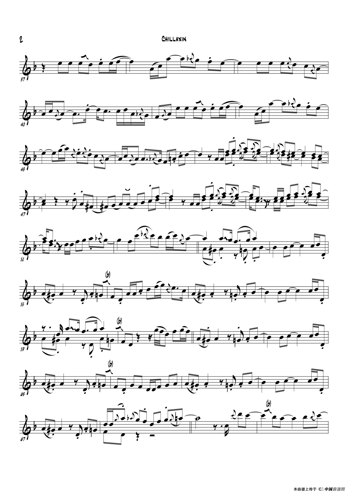 Chillaxin（中音萨克斯）