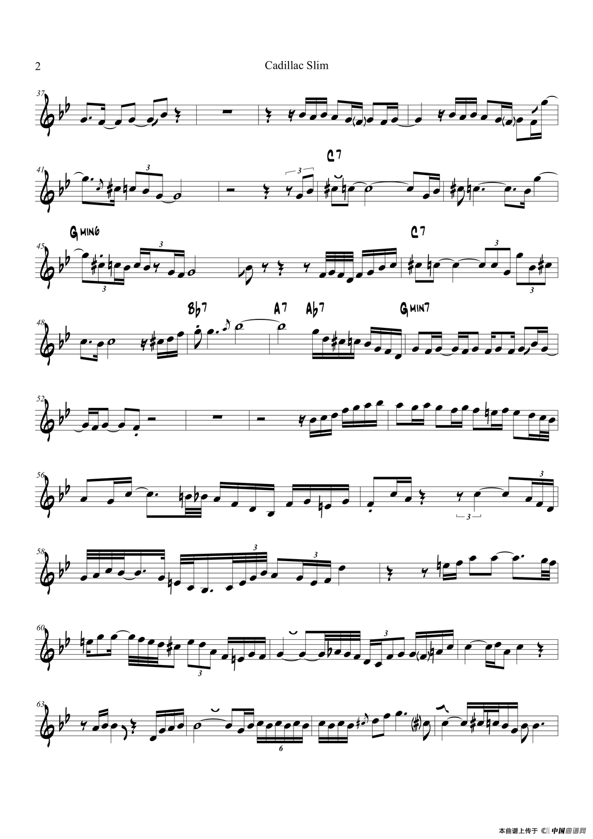 Cadillac Slim Rick Braun Trumpet（Trumpet in Bb）