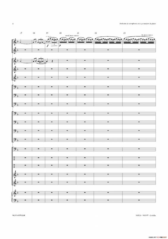 Czardas 查尔达斯（15重奏总谱）