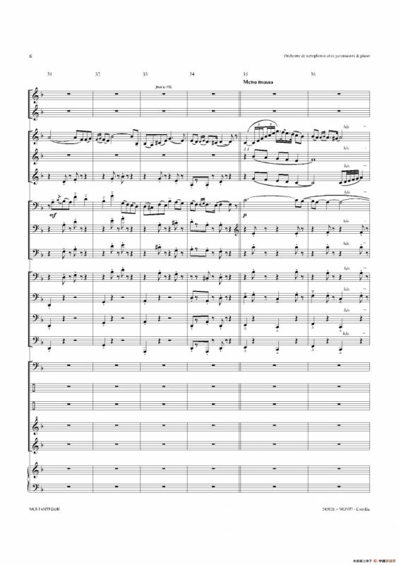 Czardas 查尔达斯（15重奏总谱）