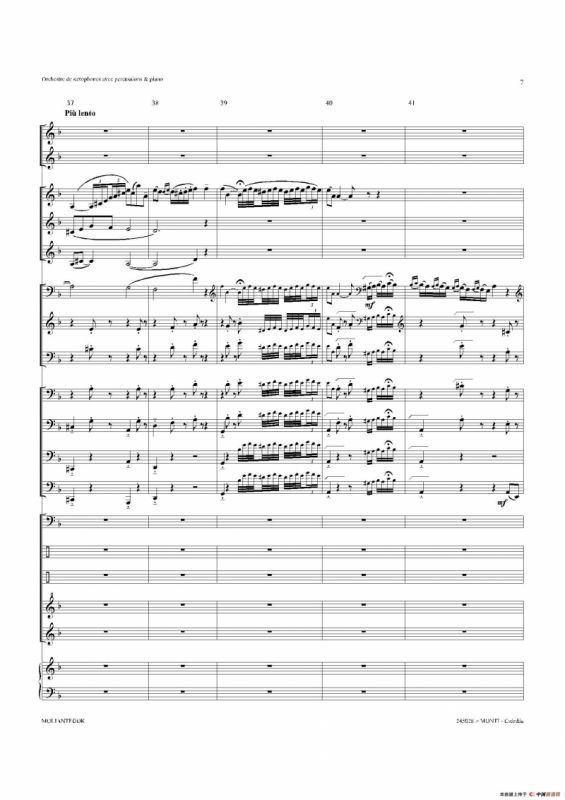 Czardas 查尔达斯（15重奏总谱）