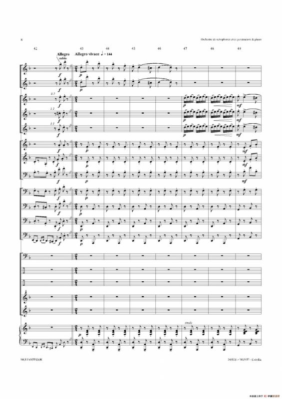 Czardas 查尔达斯（15重奏总谱）