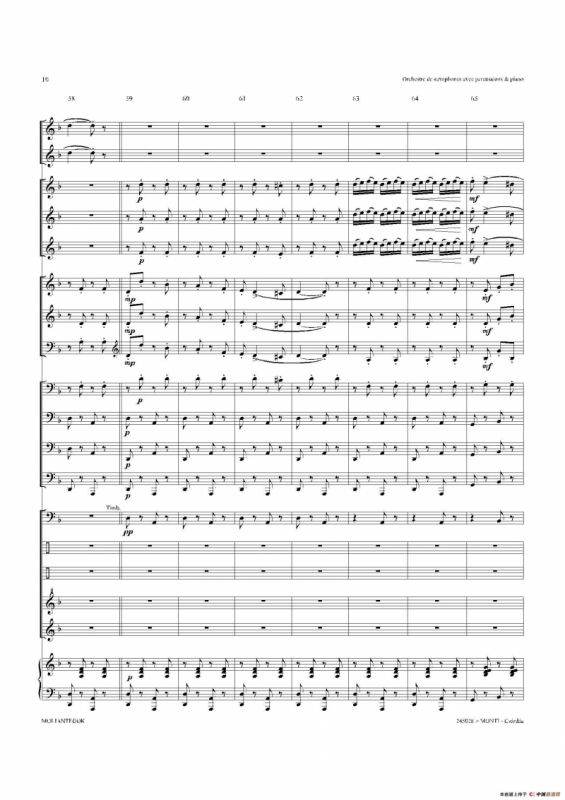 Czardas 查尔达斯（15重奏总谱）