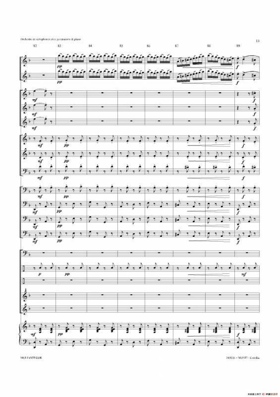 Czardas 查尔达斯（15重奏总谱）