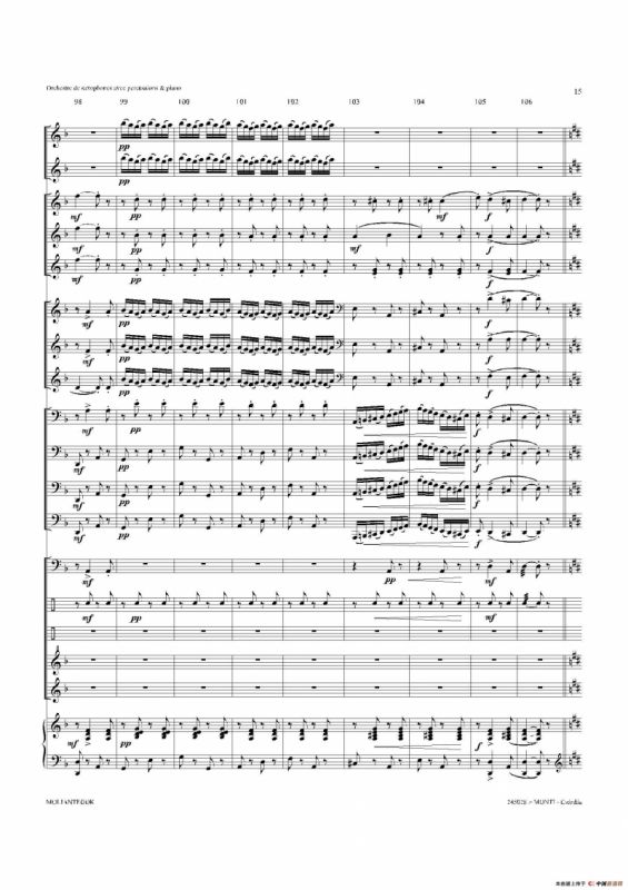 Czardas 查尔达斯（15重奏总谱）