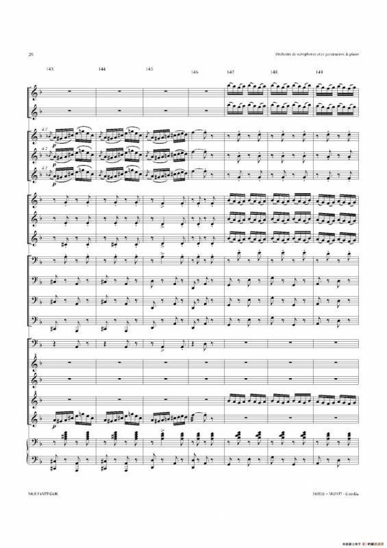 Czardas 查尔达斯（15重奏总谱）