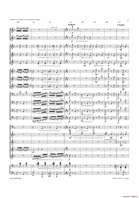 Czardas 查尔达斯（15重奏总谱）