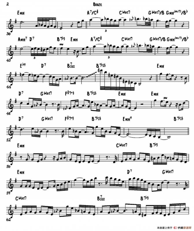 Brazil（高音萨克斯）