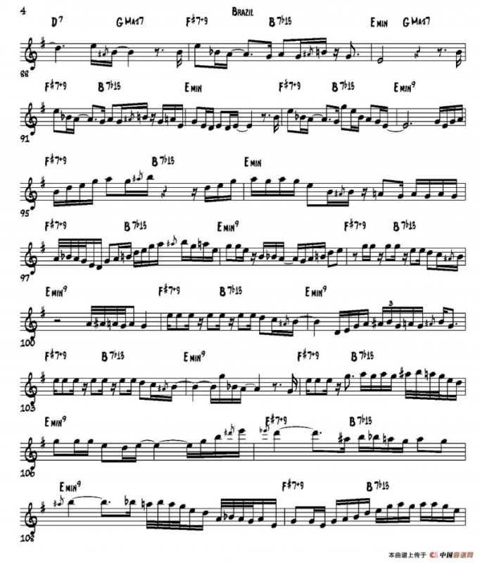 Brazil（高音萨克斯）