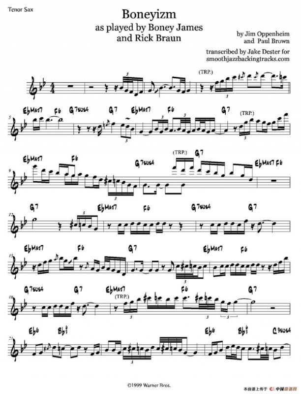 Boneyizm（次中音萨克斯）