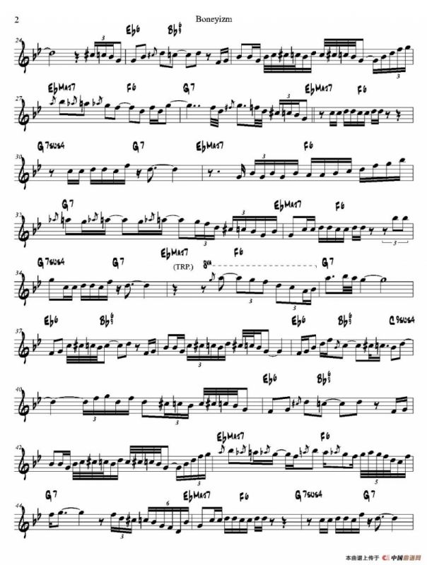 Boneyizm（次中音萨克斯）