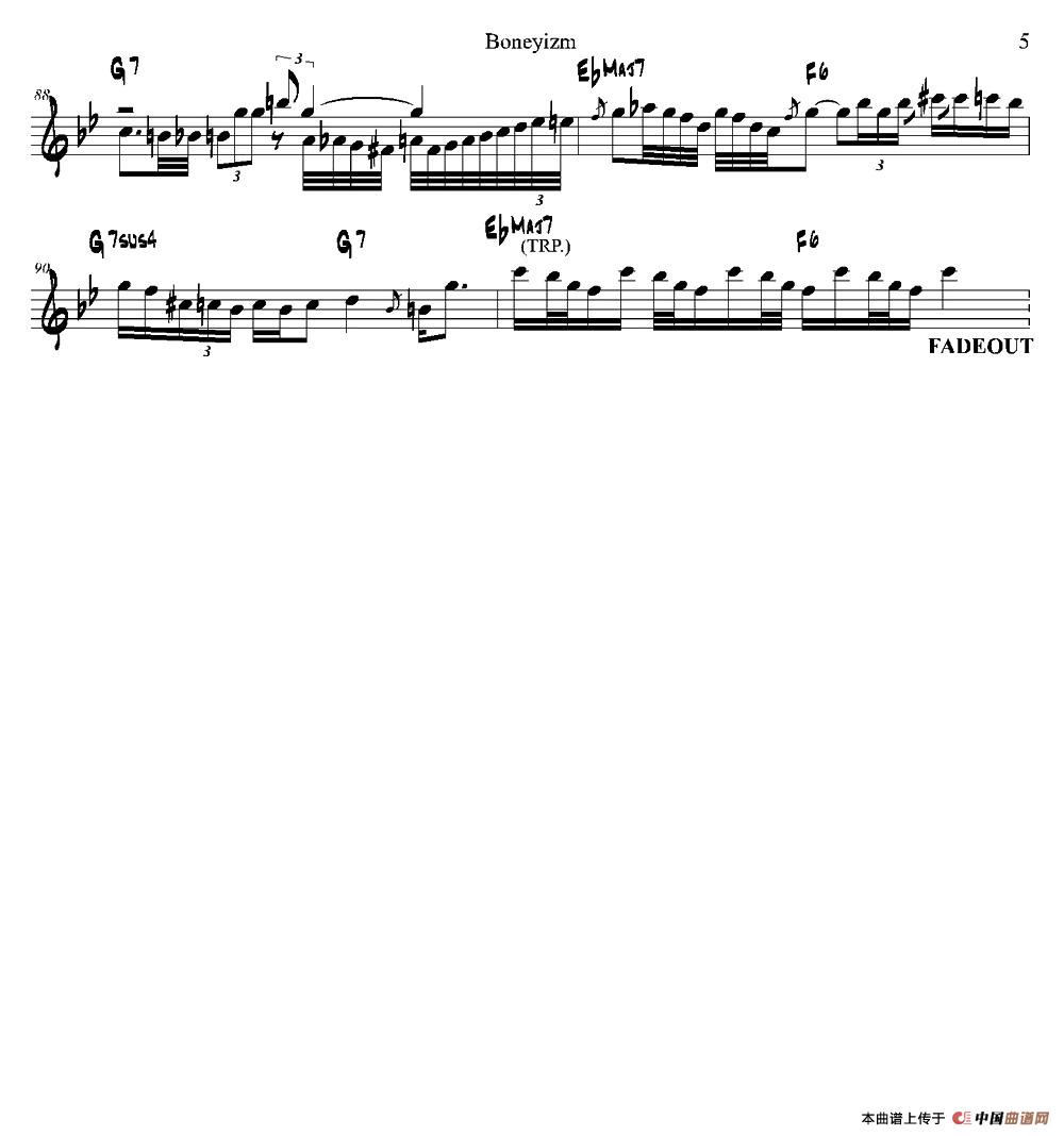 Boneyizm（次中音萨克斯）