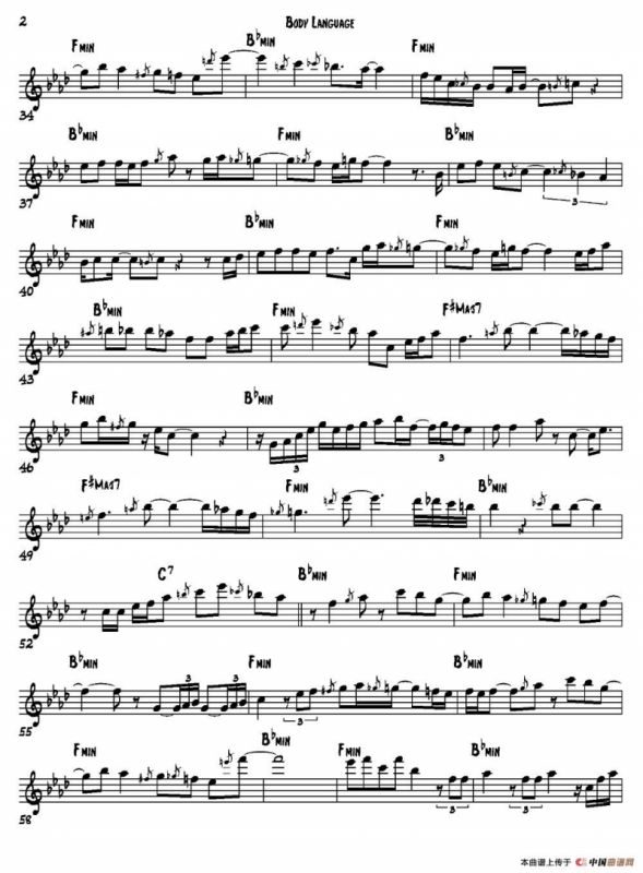 Body Language（次中音萨克斯）