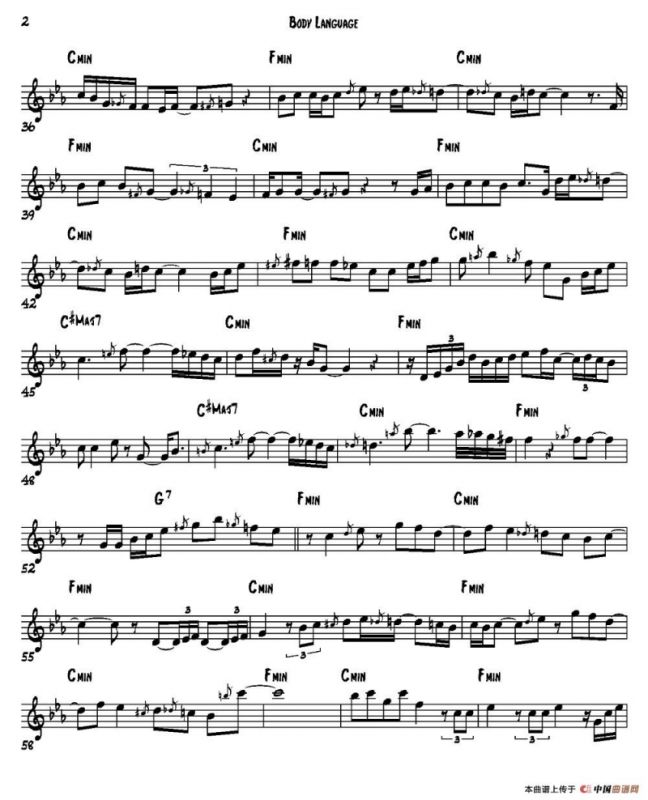 Body Language（中音萨克斯）