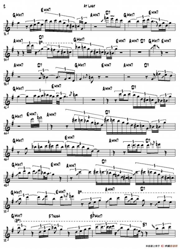 At Last（次中音萨克斯）