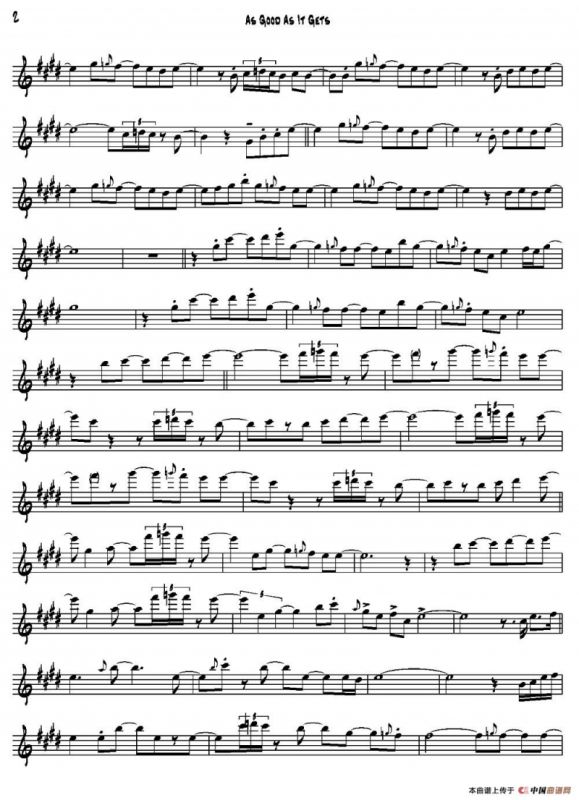 As Good As It Gets（B-FLAT）