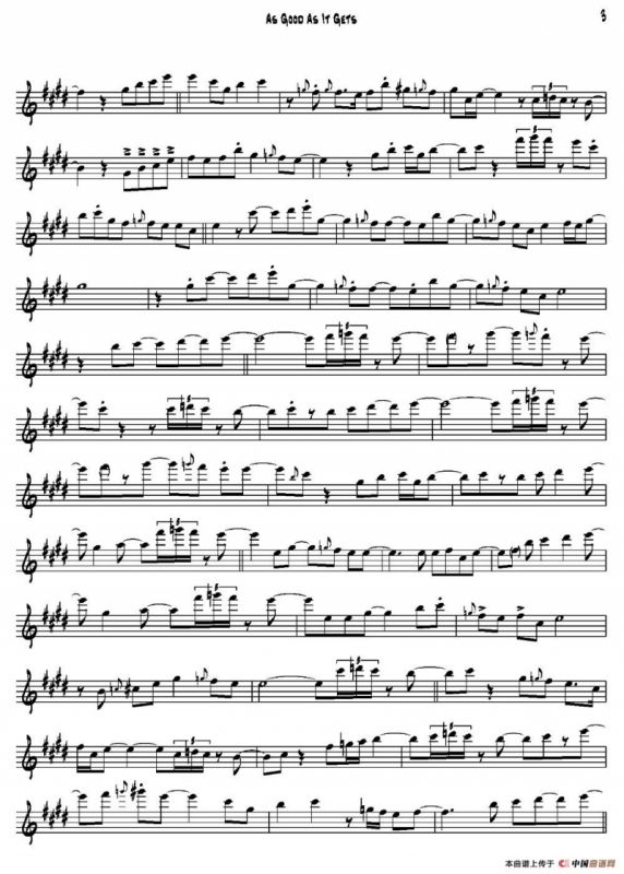 As Good As It Gets（B-FLAT）